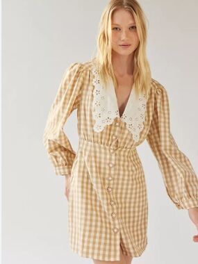 Sister Jane Honey gingham mini dress